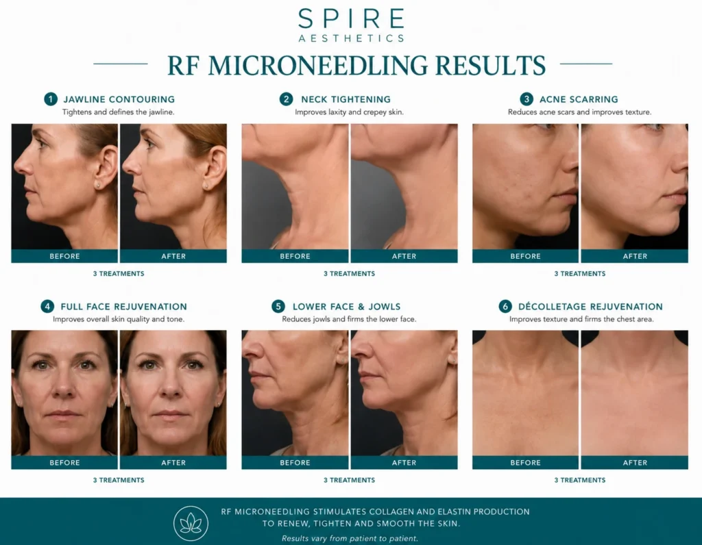 RF Microneedling Skin tightening Bedfordshire results