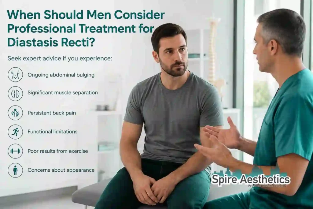 When Should Men Consider Professional Treatment for Diastasis Recti Bedfordshire?