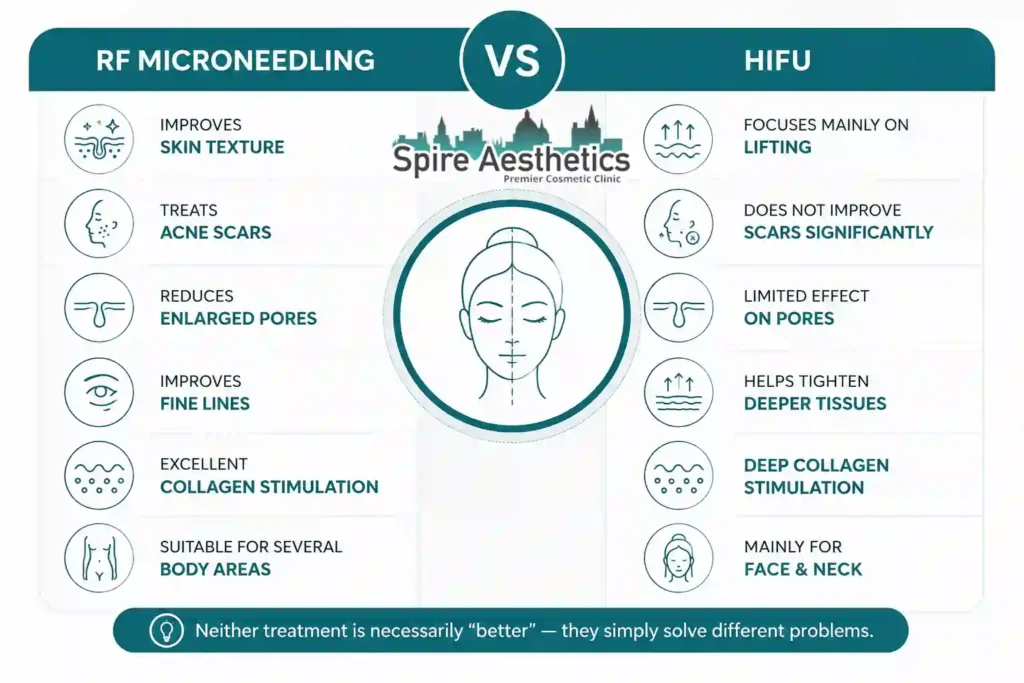 RF Microneedling vs HIFU: Which Treatment Gives Better Results Bedfordshire?
